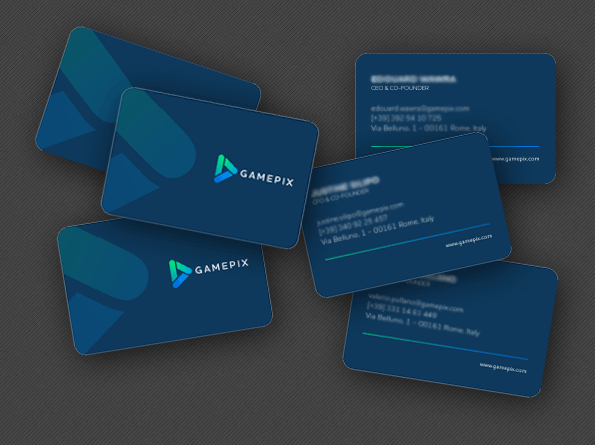 GamePix Business Cards with Spot UV details